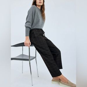 Aritzia The Group by Babaton Jimmy Pant in Black Fine Grid XS